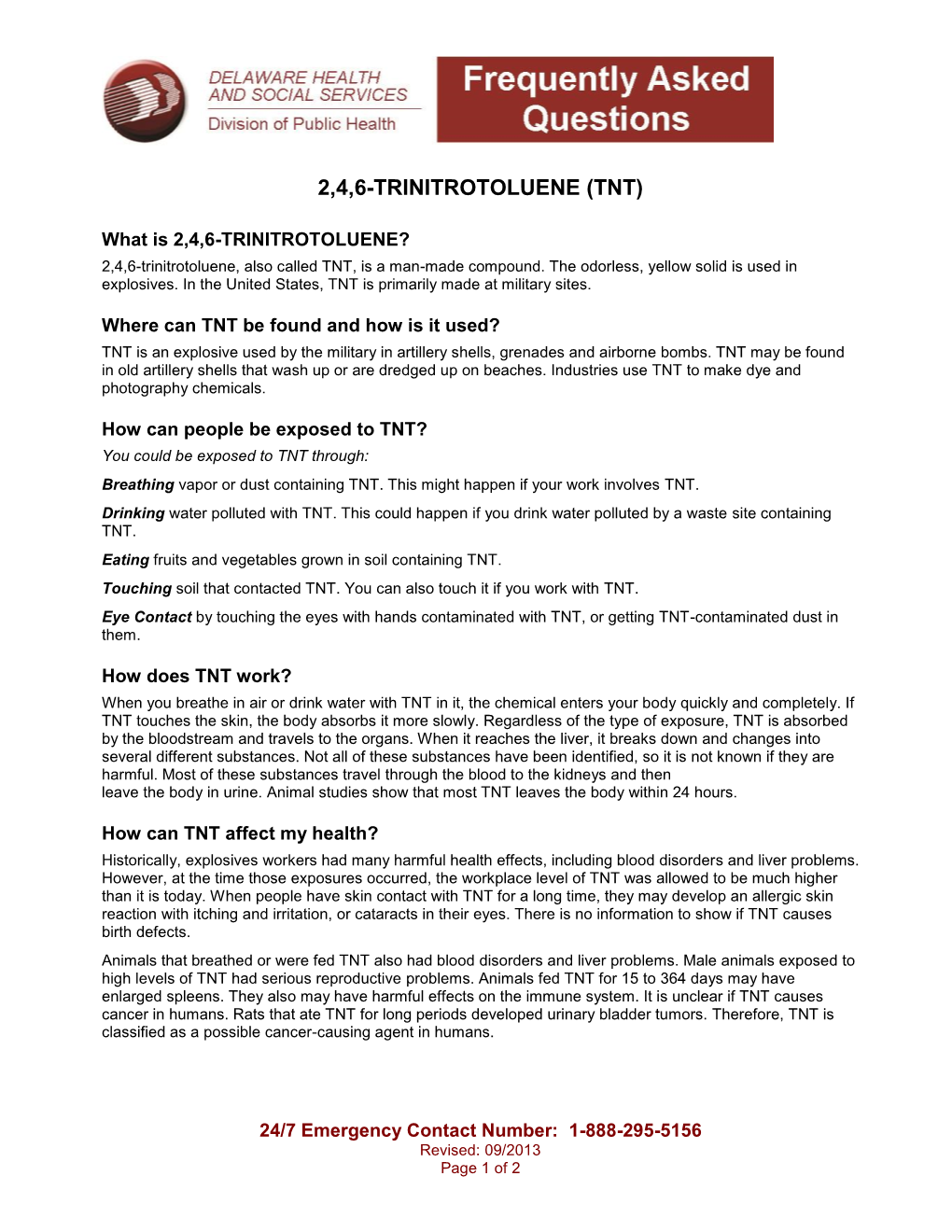 2,4,6-Trinitrotoluene (Tnt)