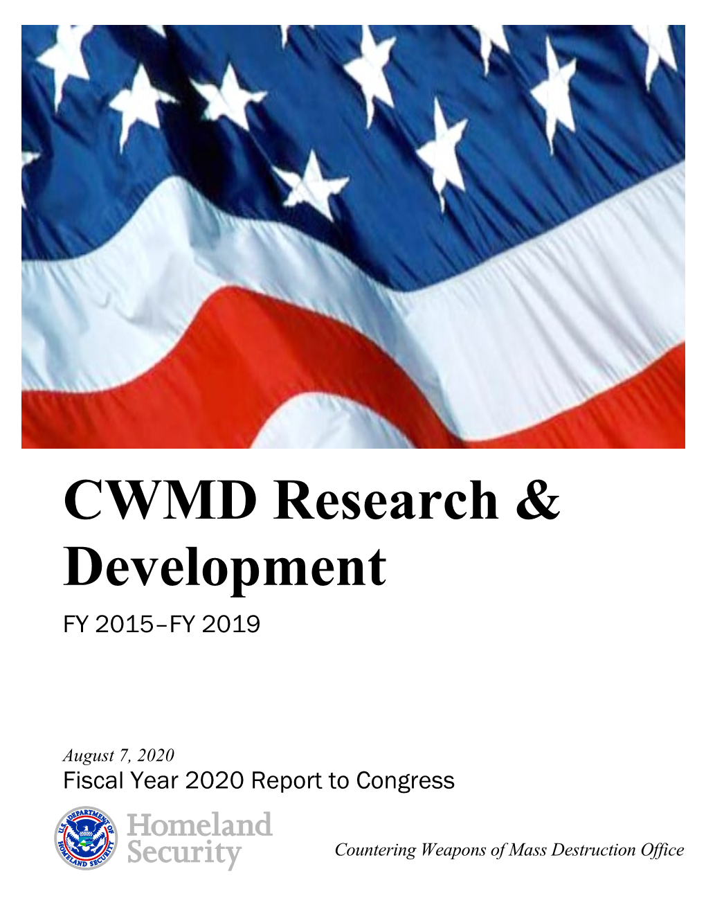 (CWMD) – Research and Development