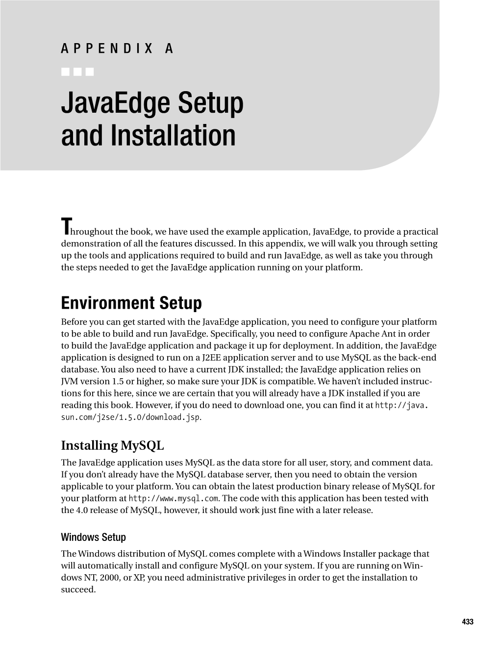 Javaedge Setup and Installation