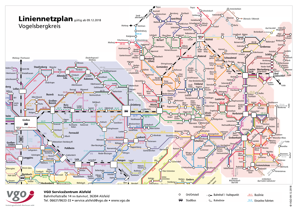 Landkreis Gießen / Vogelsbergkreis / Wetteraukreis