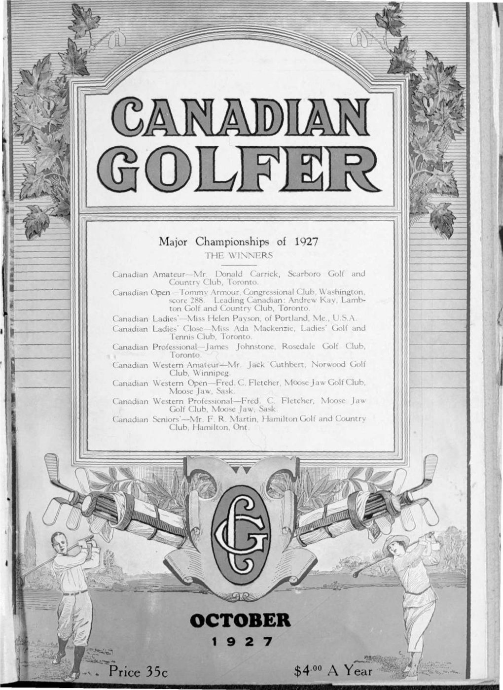 Canadian Golfer, October, 1927