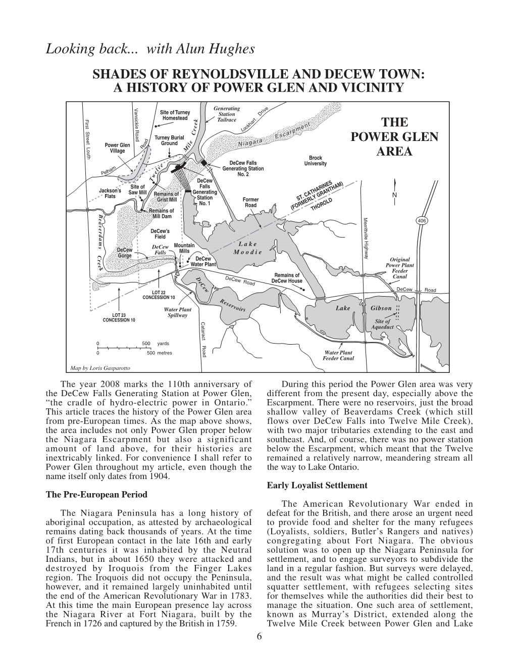 Shades of Reynoldsville and Decew Town: a History of Power Glen and Vicinity