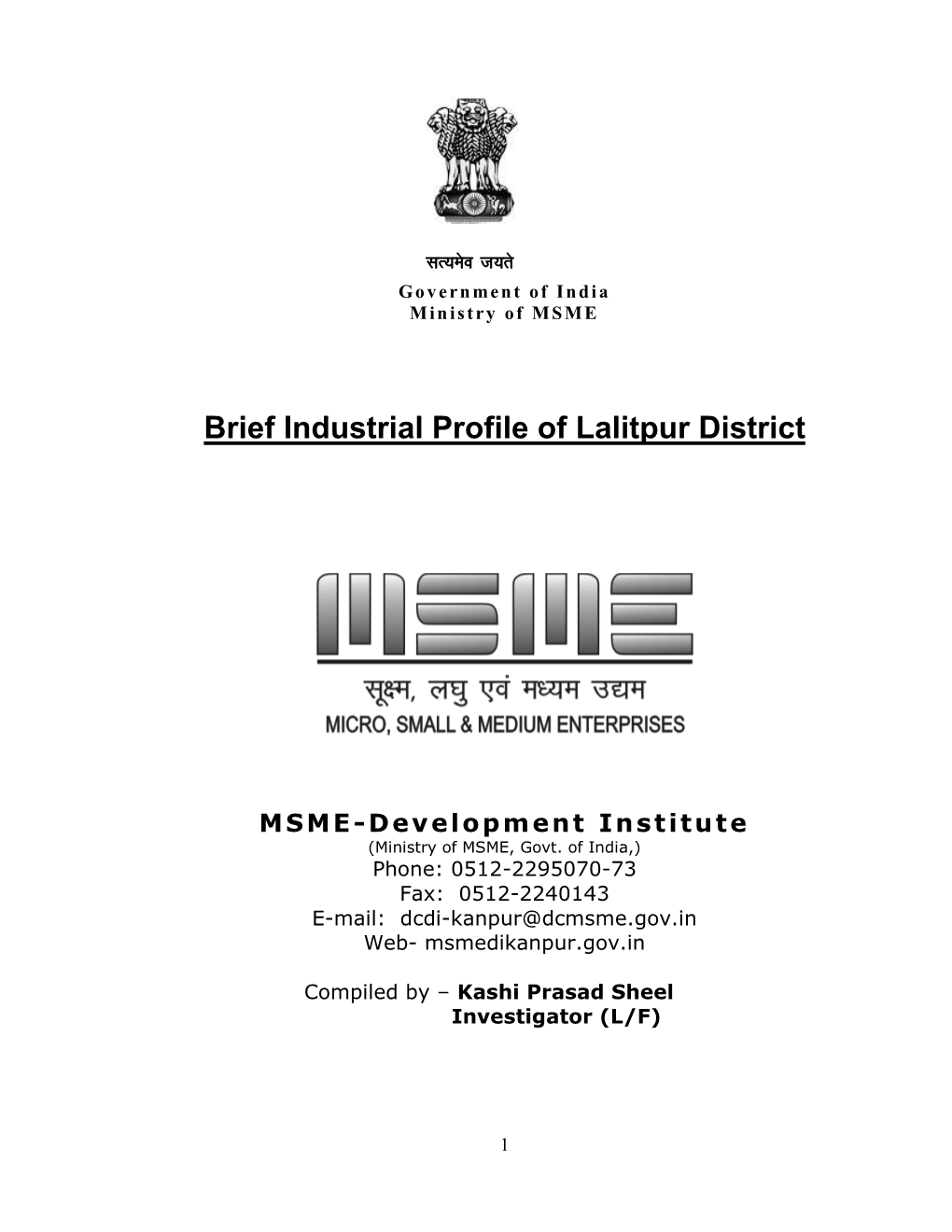 Brief Industrial Profile of Lalitpur District