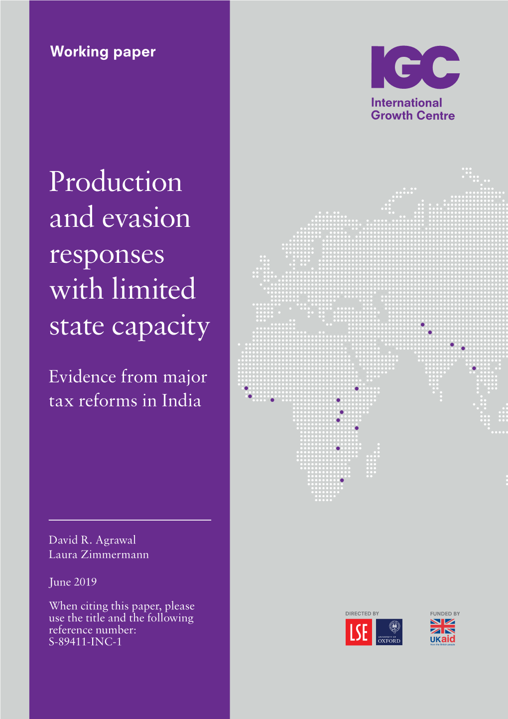 Production and Evasion Responses with Limited State Capacity