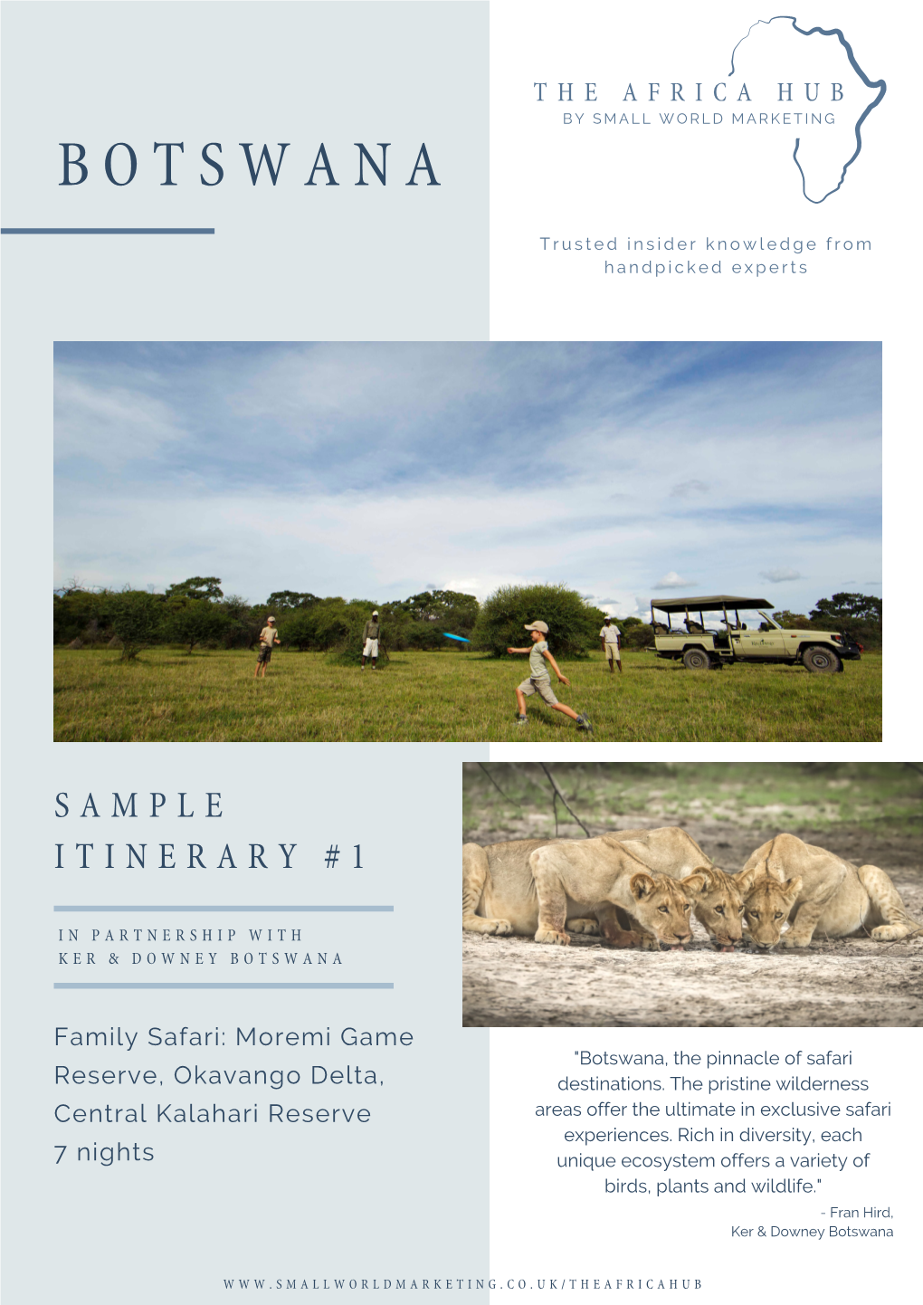 Family Safari: Moremi Game 