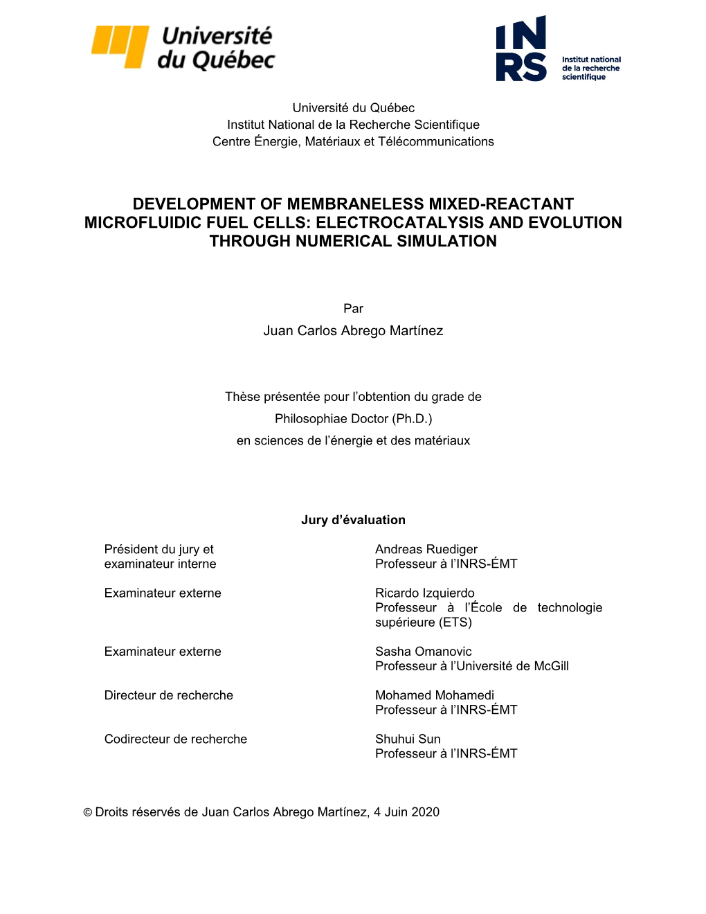 Development of Membraneless Mixed-Reactant Microfluidic Fuel Cells: Electrocatalysis and Evolution Through Numerical Simulation