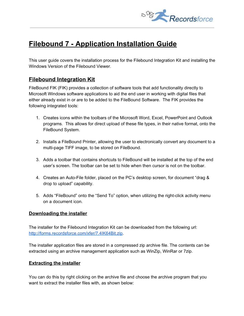Filebound Integration Kit and Viewer Installation Guide