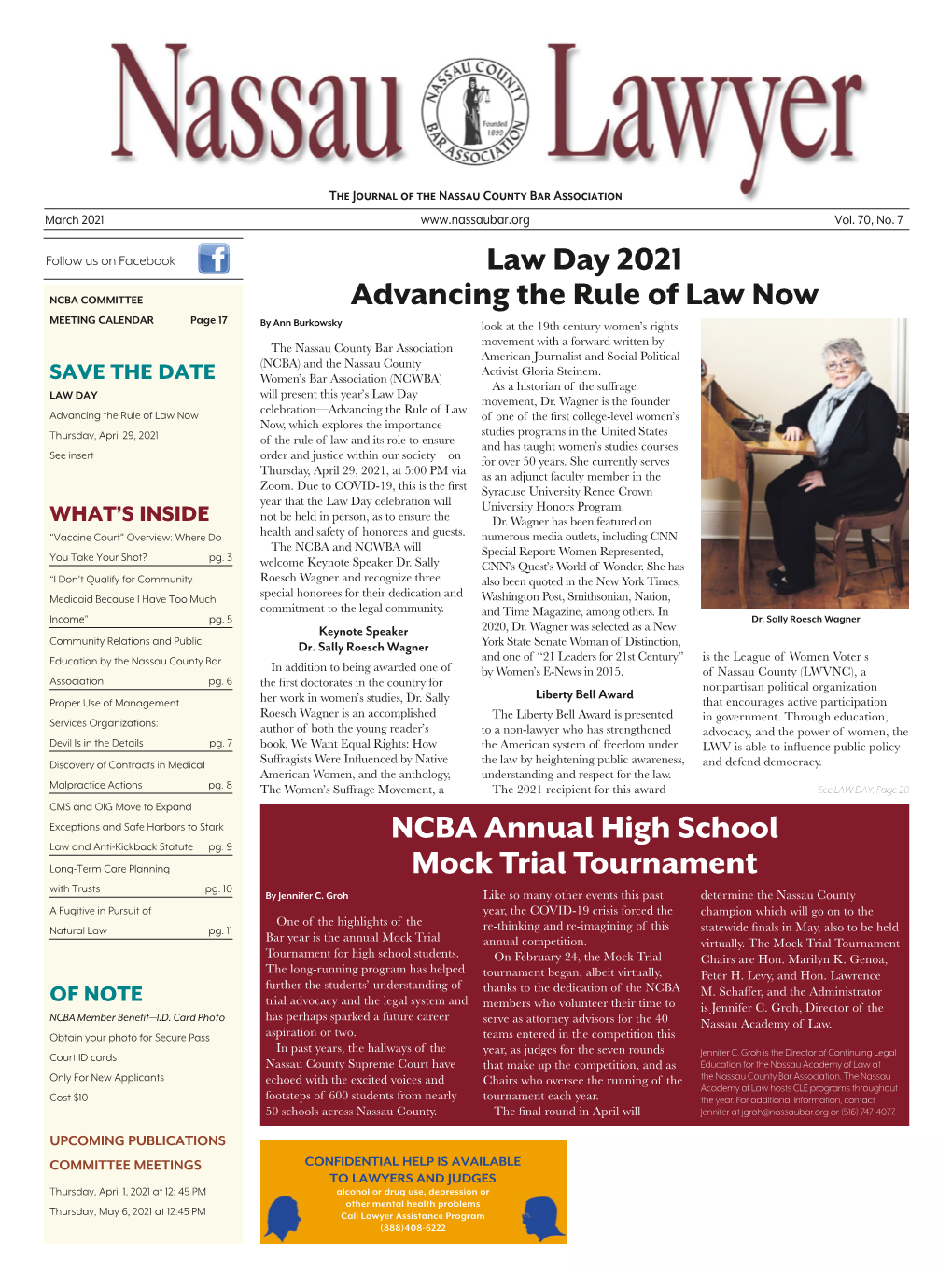 NCBA Annual High School Mock Trial Tournament Law Day 2021