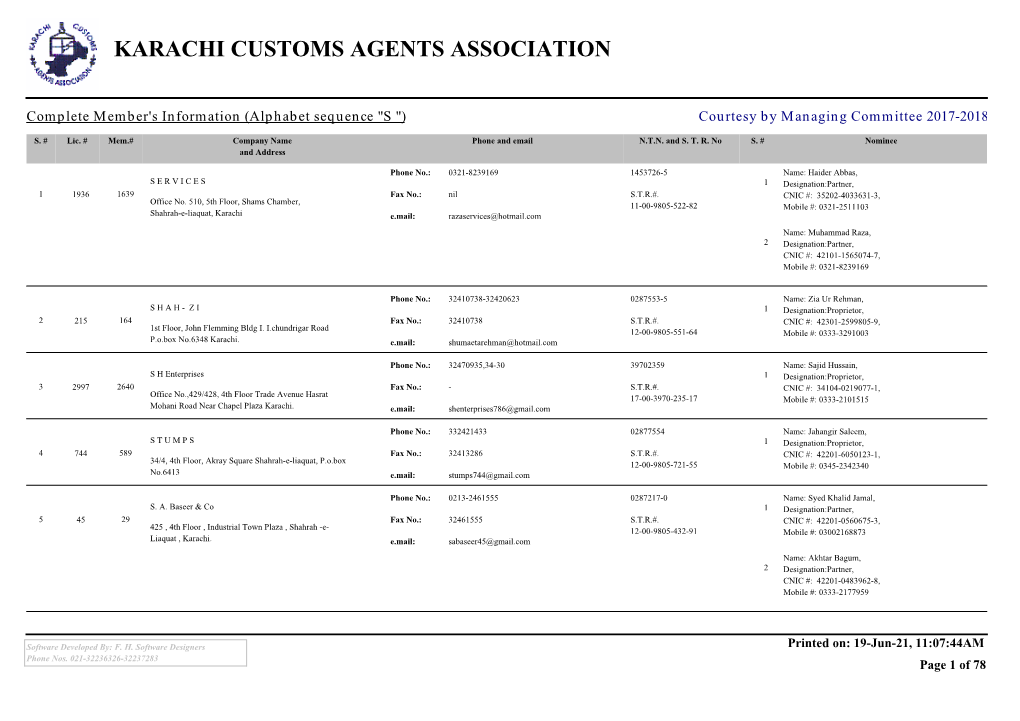 Karachi Customs Agents Association