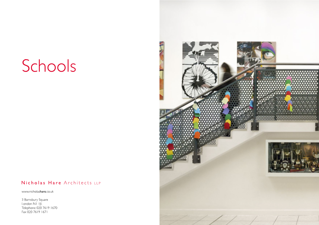Nicholas Hare Architects' Schools Brochure