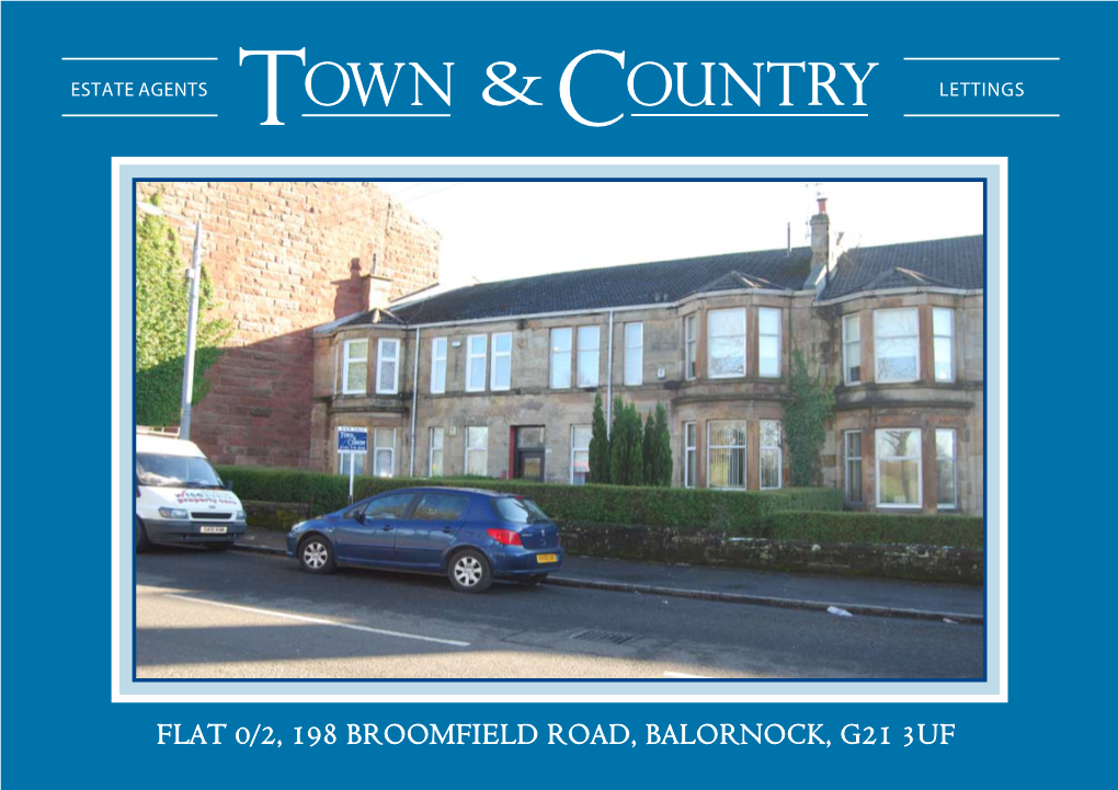 Flat 0/2, 198 Broomfield Road, Balornock, G21 3UF INTERIORS & SPECIFICATION