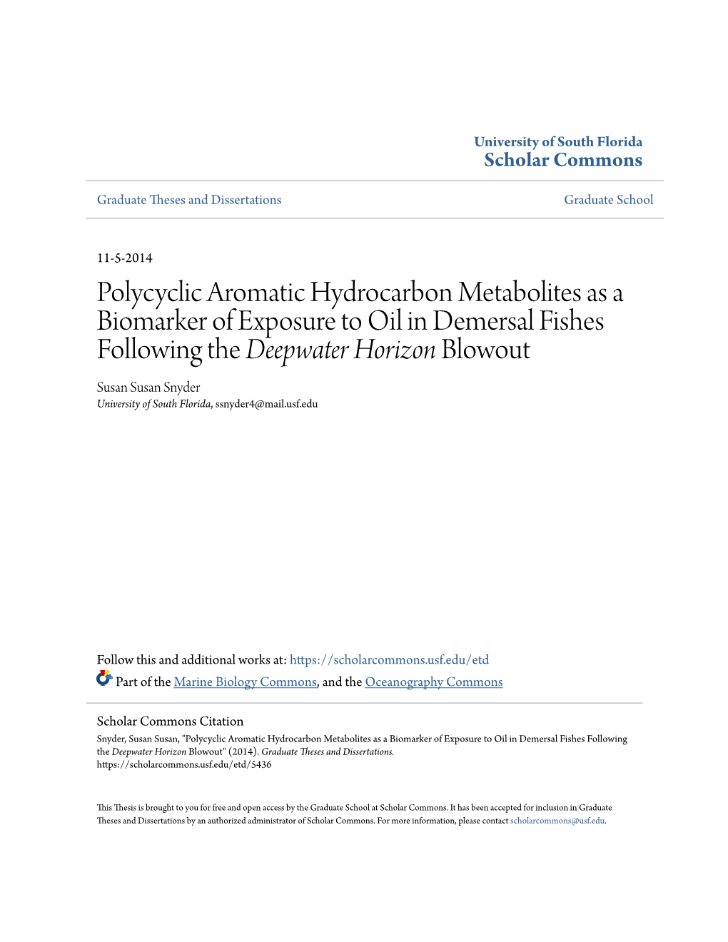 Polycyclic Aromatic Hydrocarbon Metabolites As a Biomarker Of