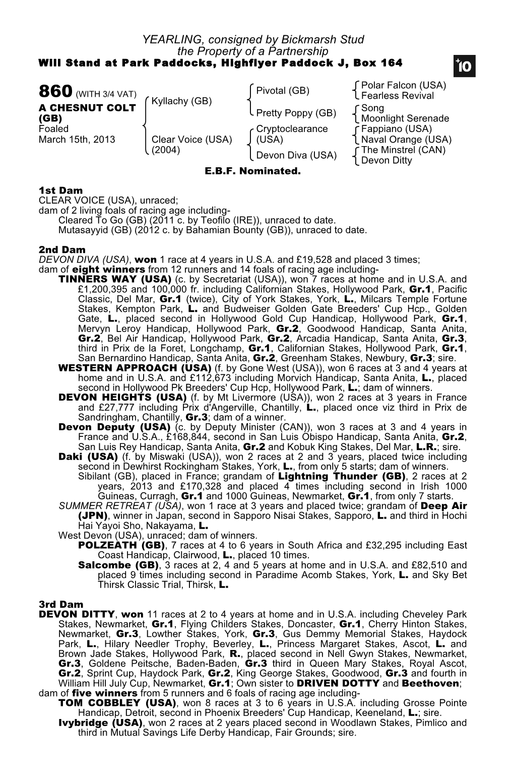 Tattersalls October Yearling Sale Book 1