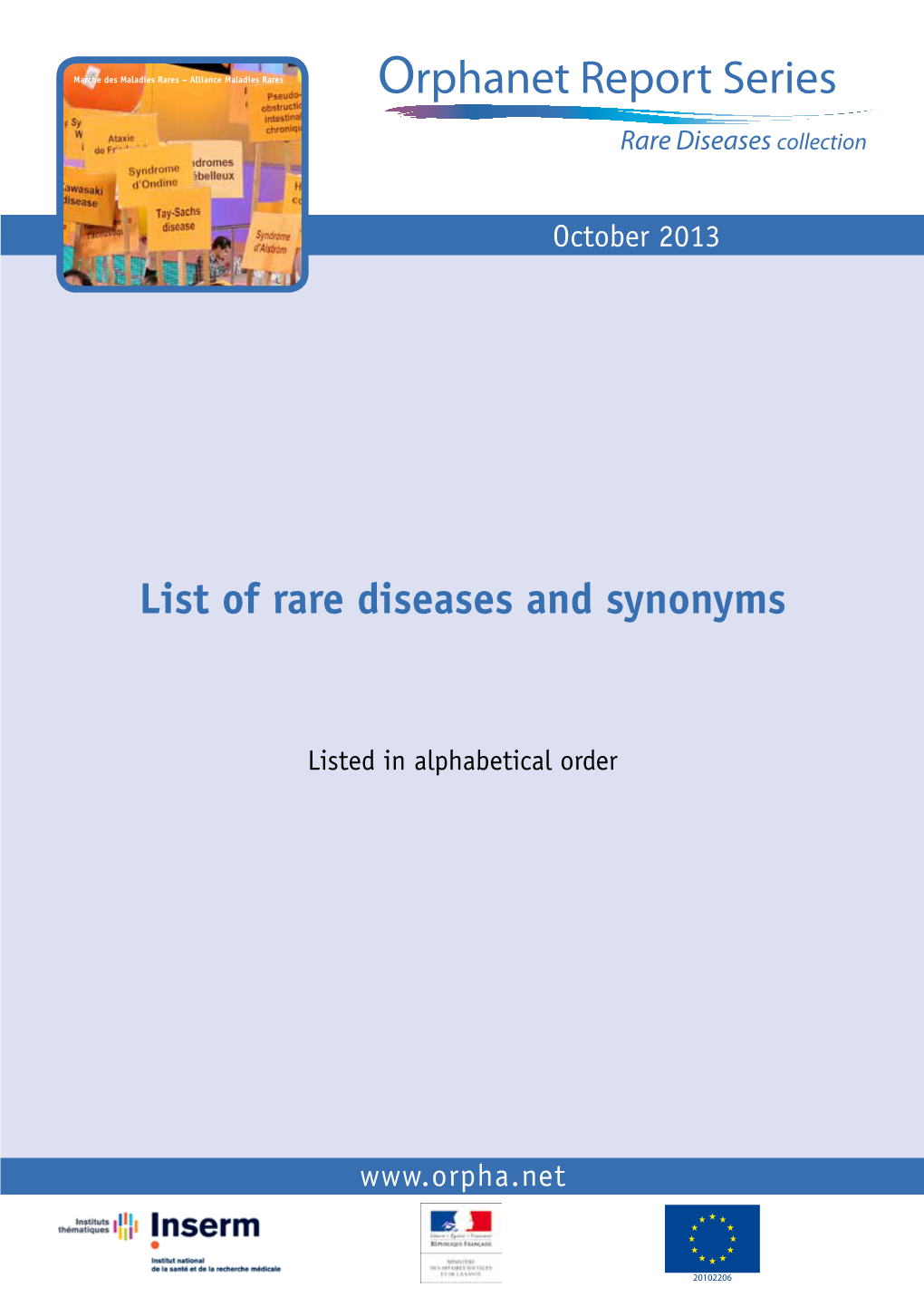 Orphanet Report Series Rare Diseases Collection