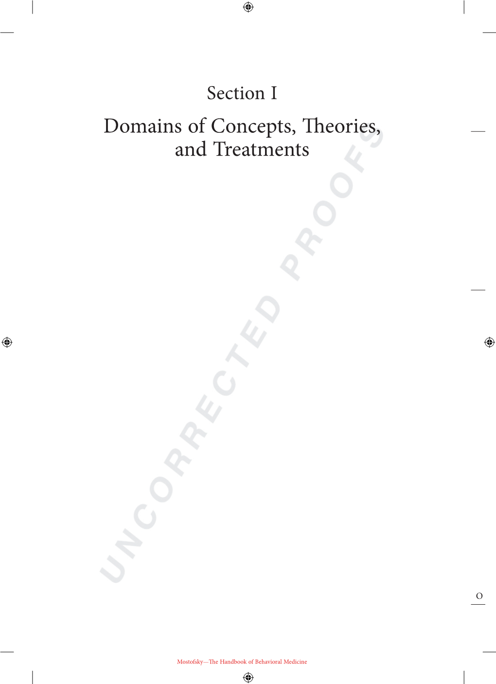 Domains of Concepts, Theories, and Treatments