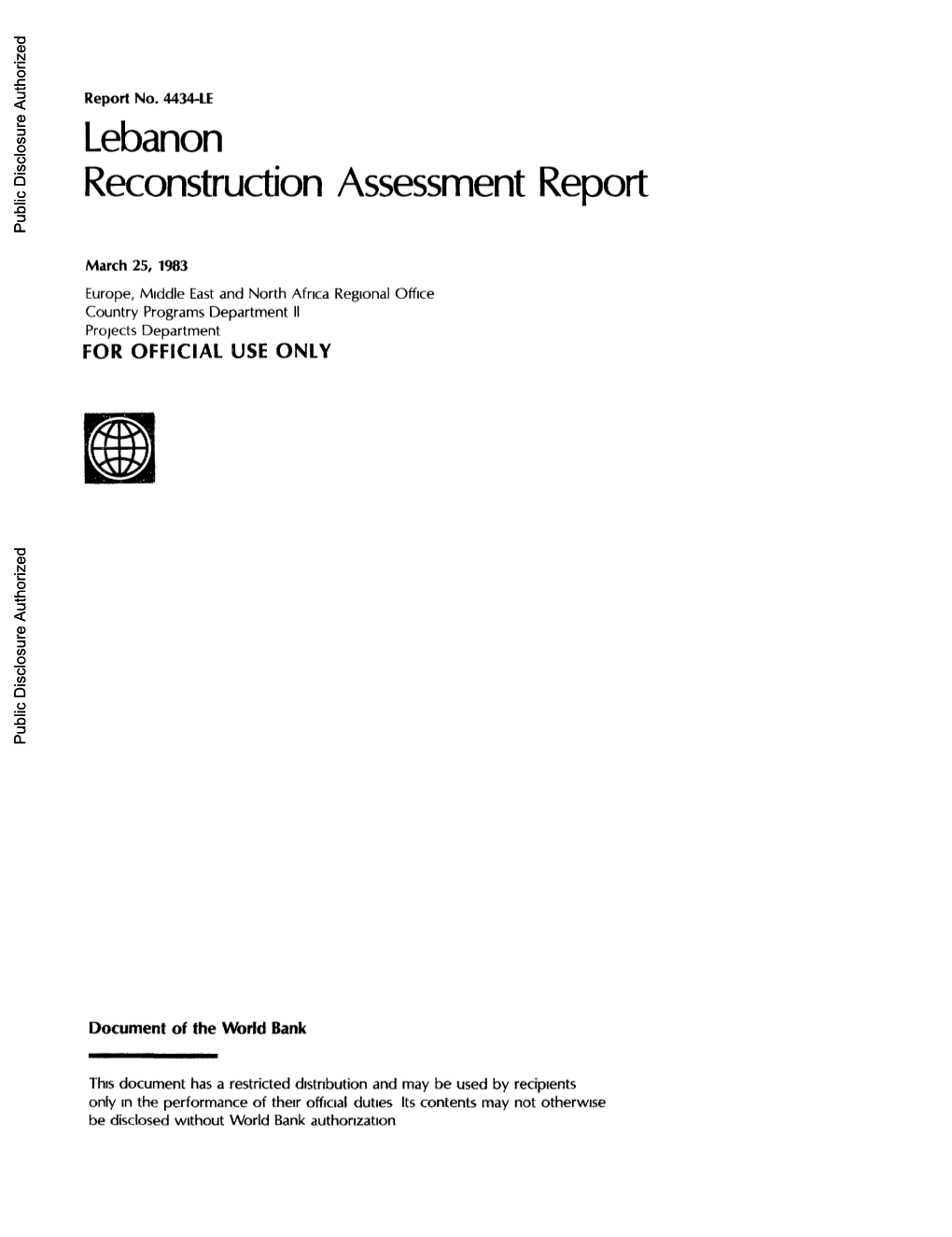 World Bank Document