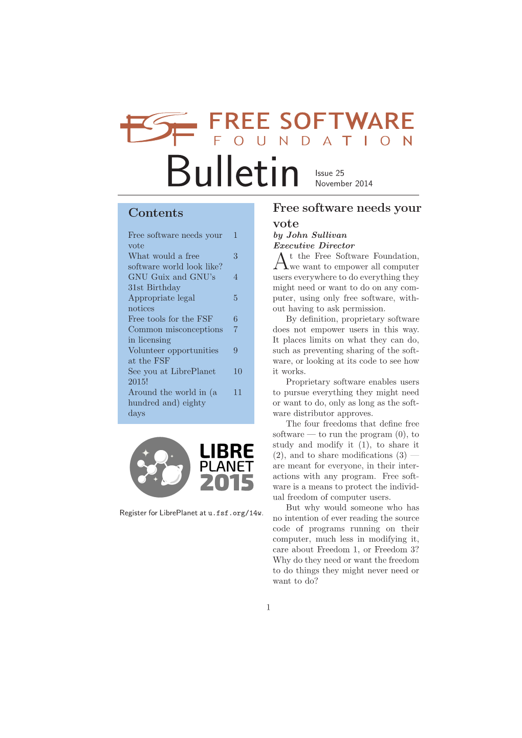 Bulletin Issue 25