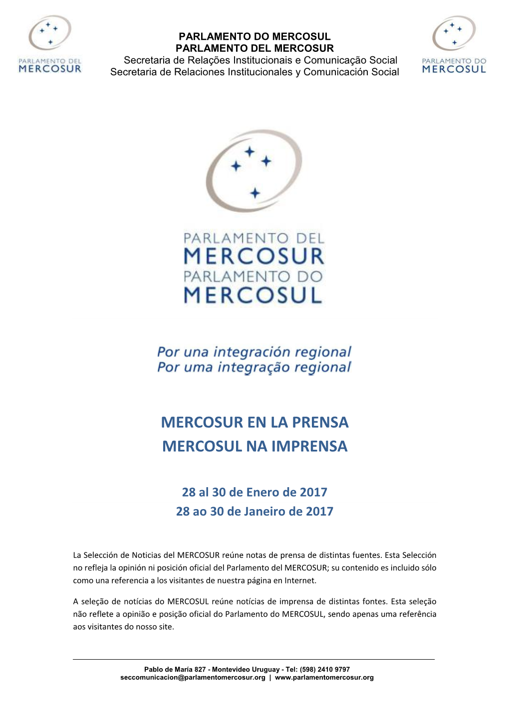 Mercosur En La Prensa Mercosul Na Imprensa