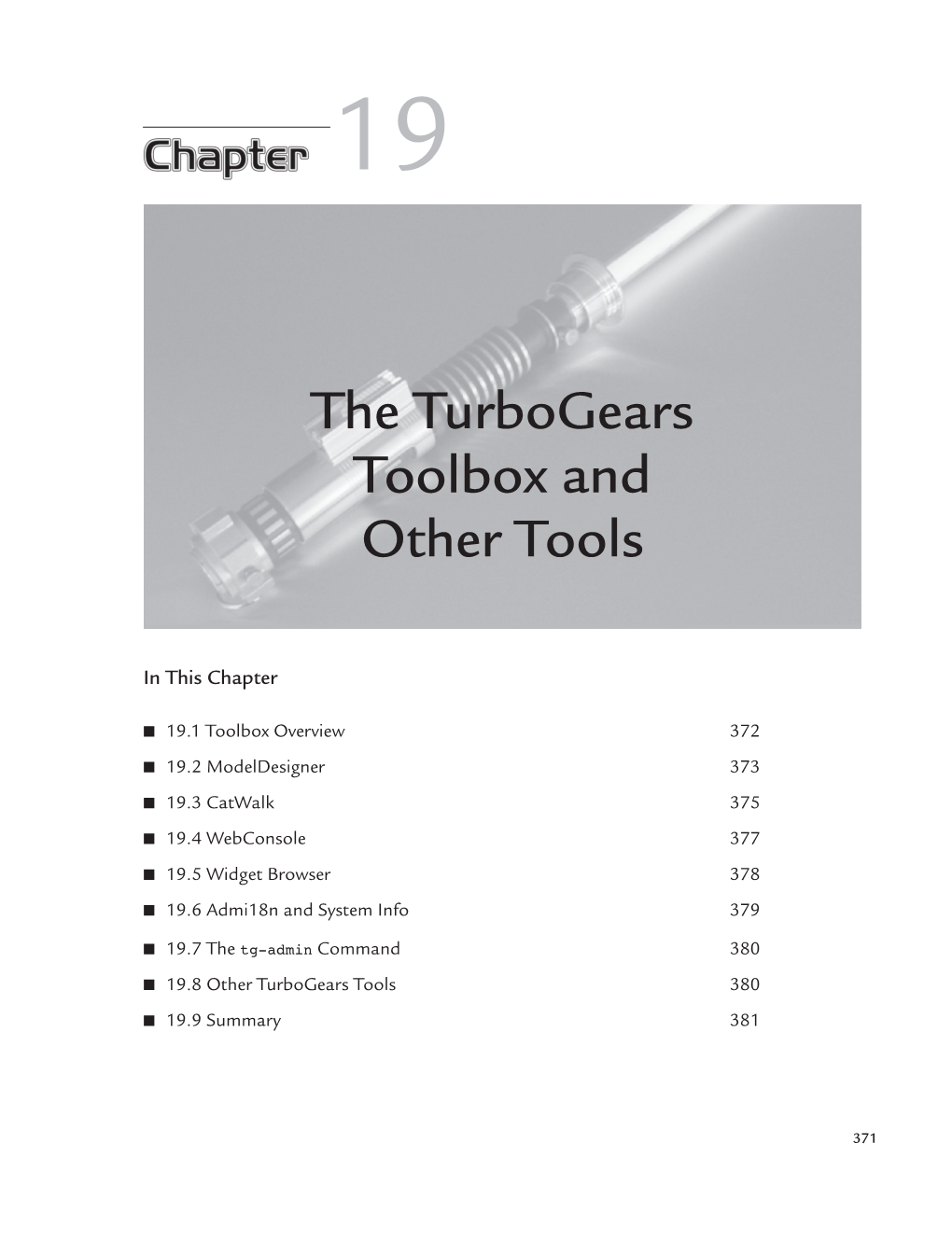 The Turbogears Toolbox and Other Tools