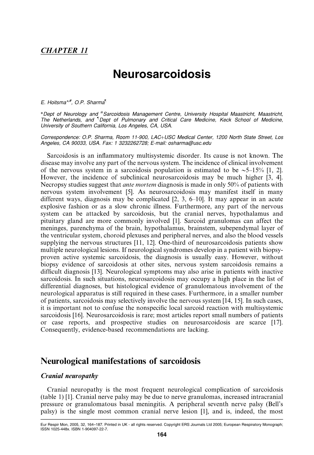 Neurosarcoidosis