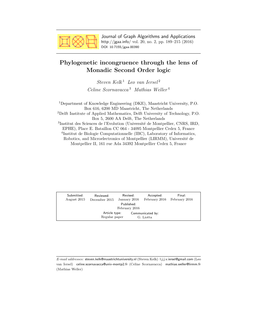 Phylogenetic Incongruence Through the Lens of Monadic Second Order Logic