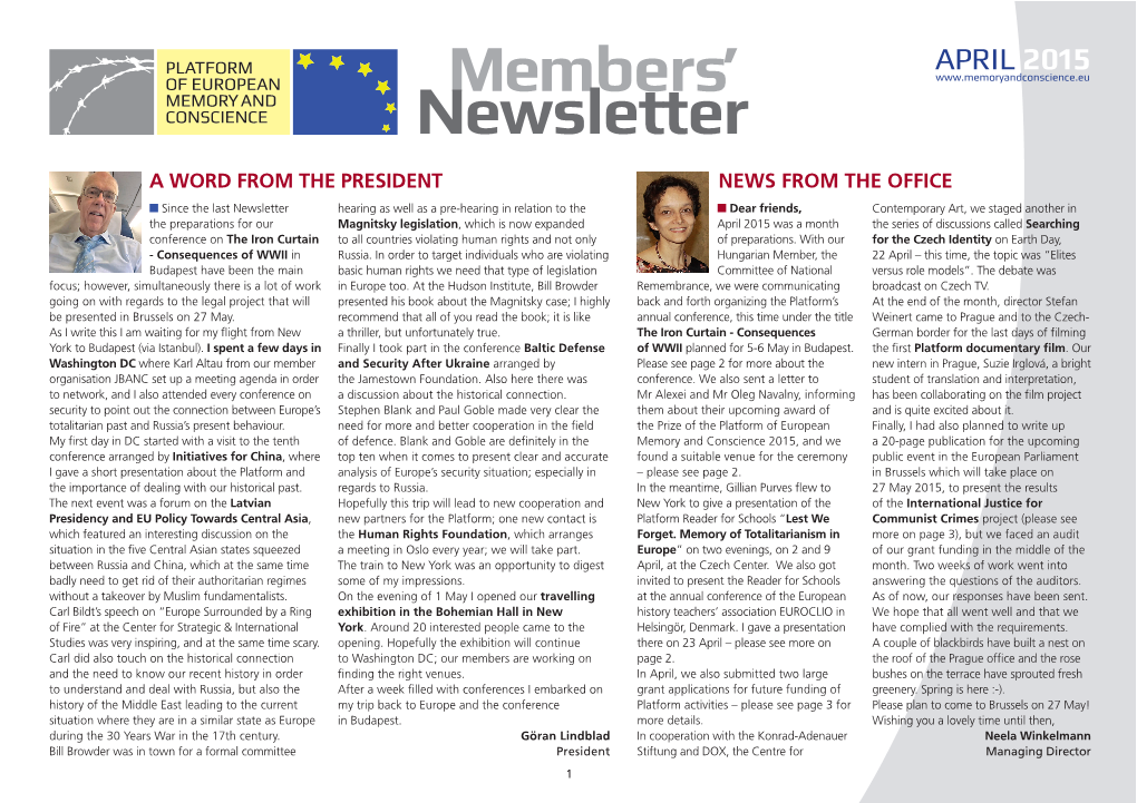 Members' Newsletter