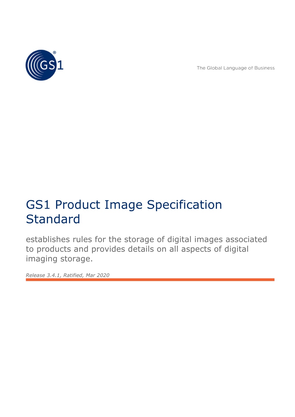 GS1 Product Image Specification Standard