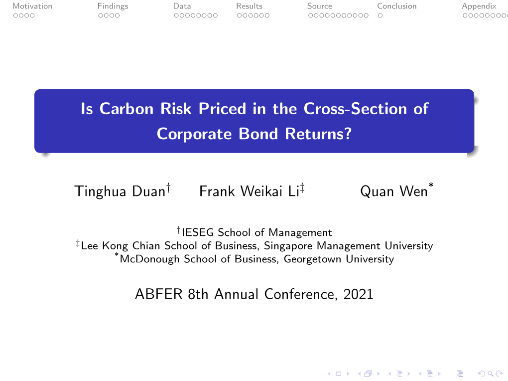 Is Carbon Risk Priced in the Cross-Section of Corporate Bond Returns?