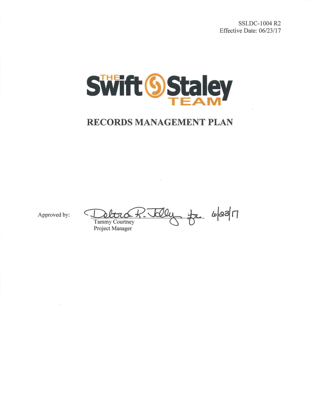 Records Management Plan