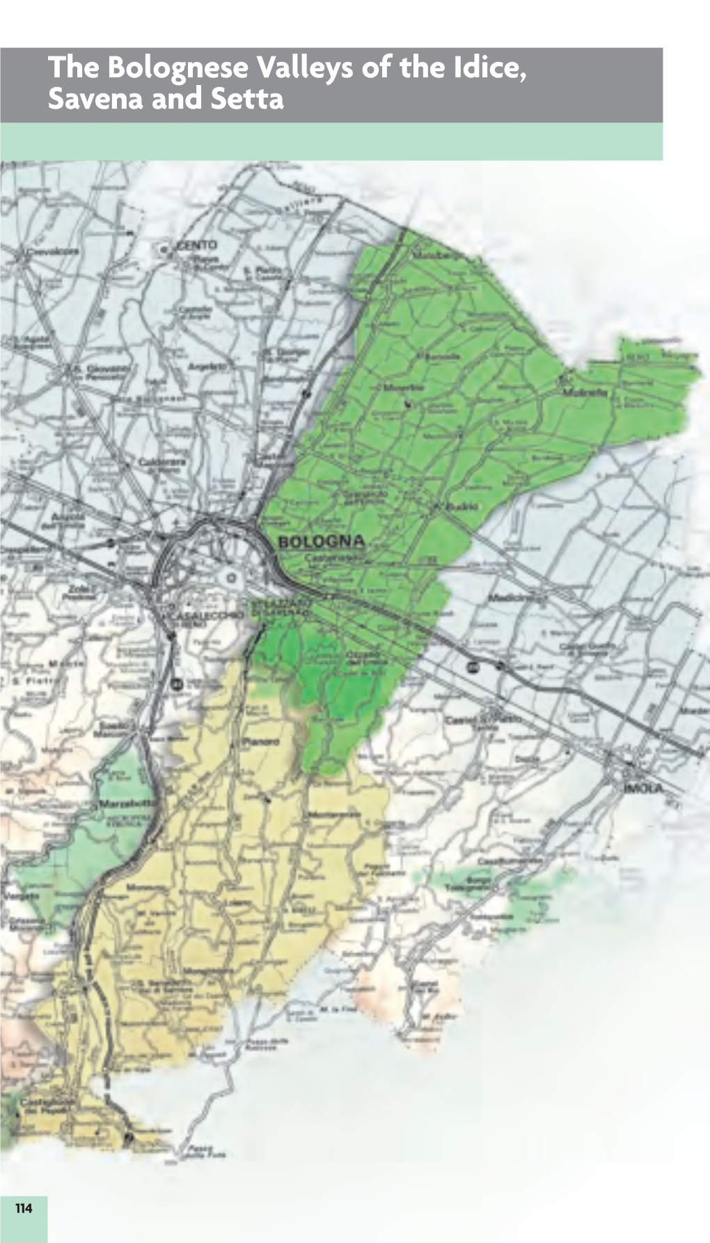 The Bolognese Valleys of the Idice, Savena and Setta