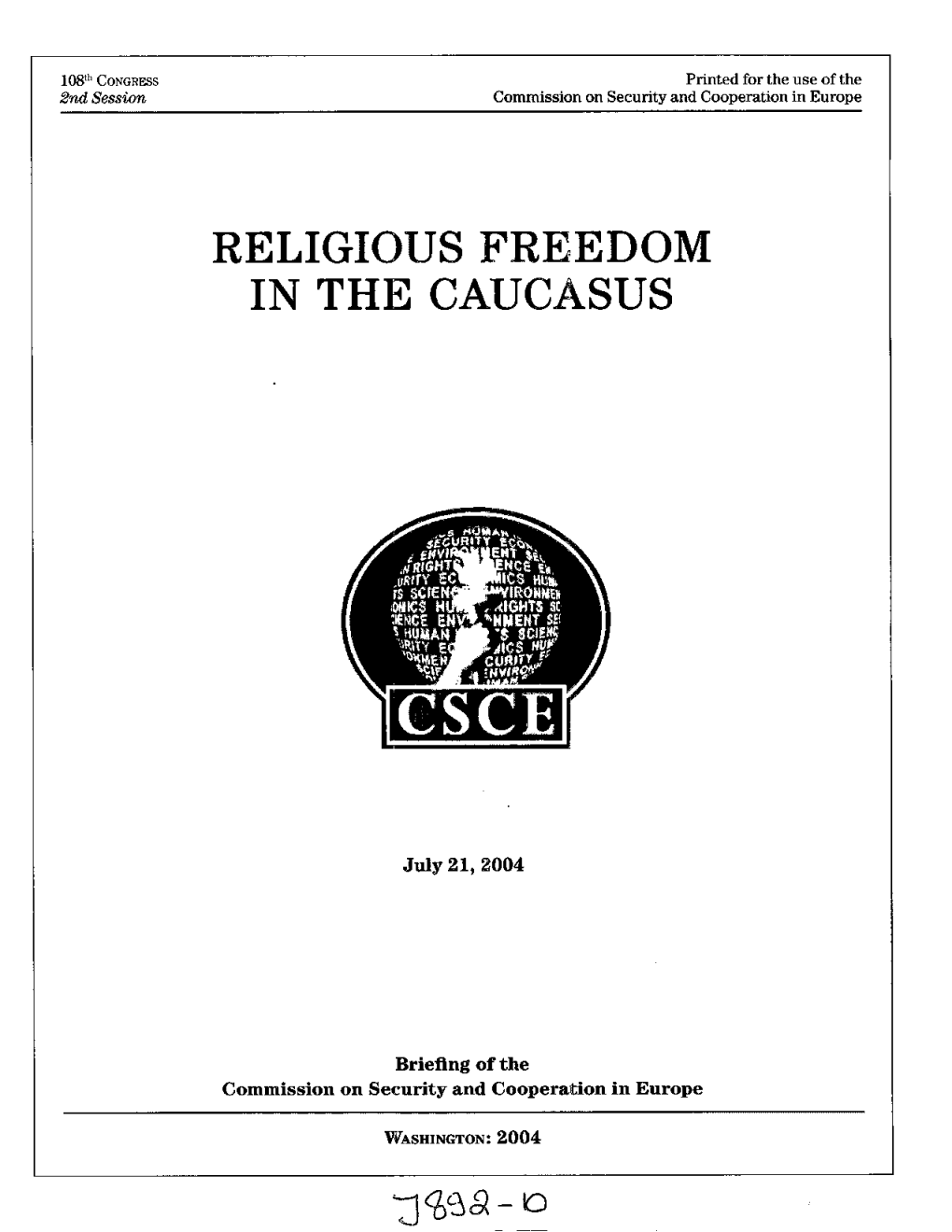 Religious Freedom in the Caucasus