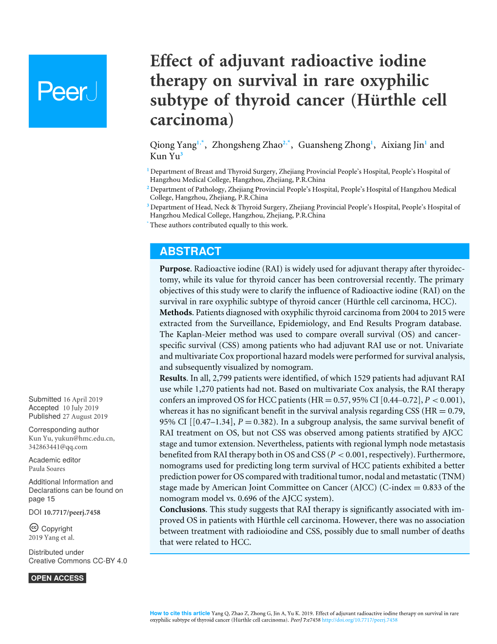 Hürthle Cell Carcinoma)