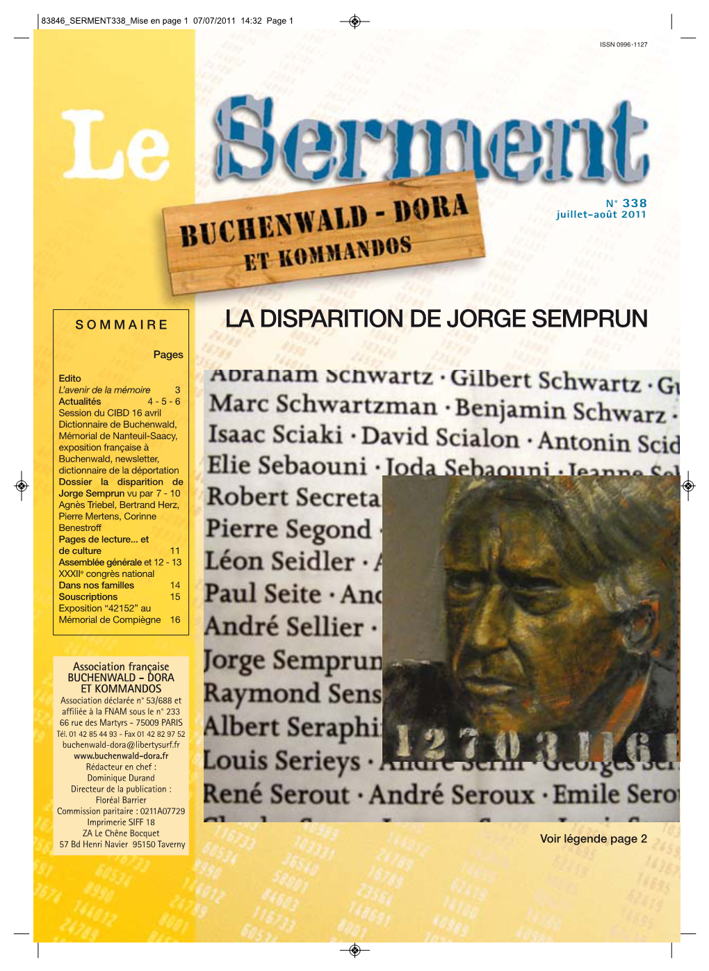 La Disparition De Jorge Semprun