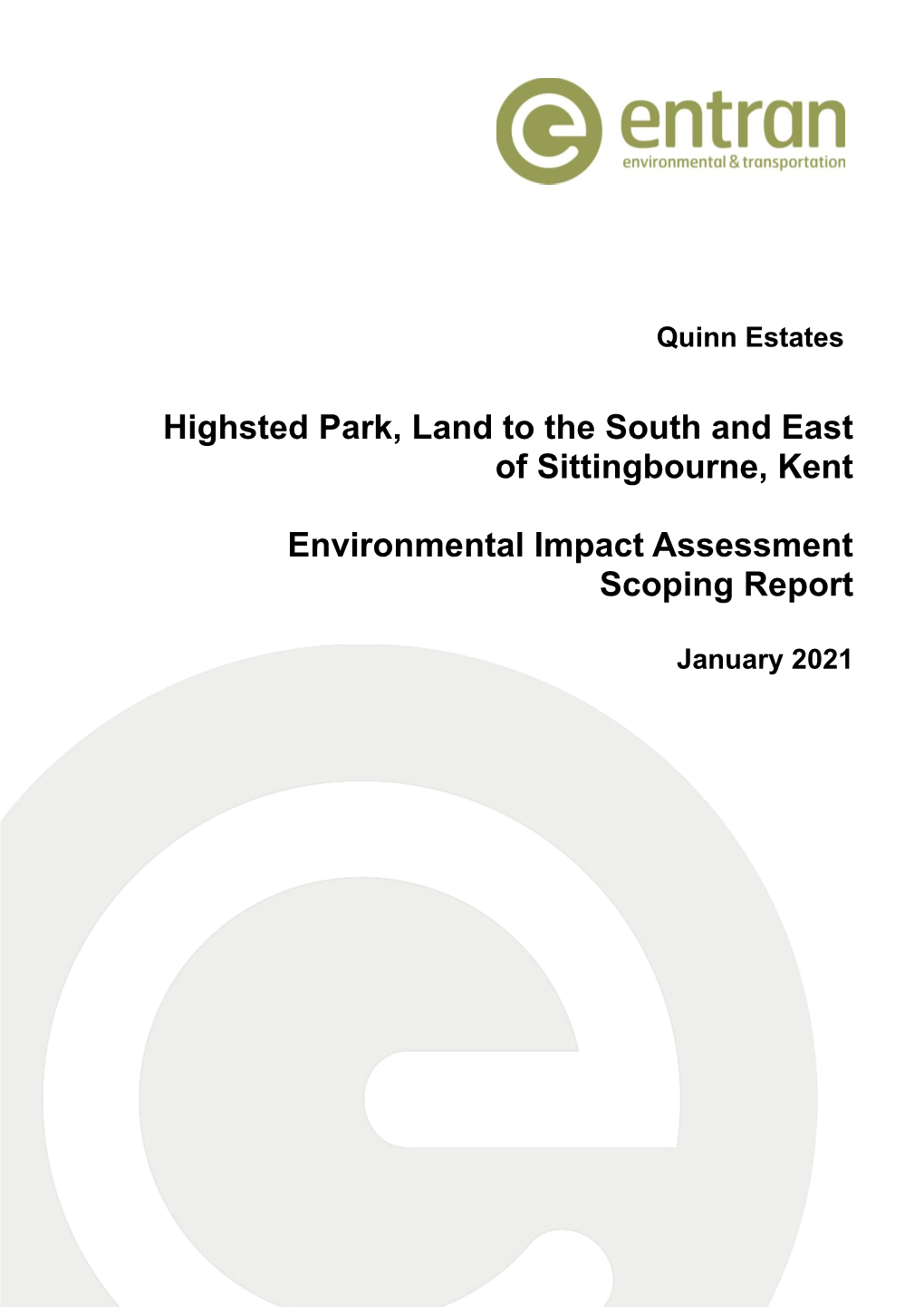 Highsted Park, Land to the South and East of Sittingbourne, Kent