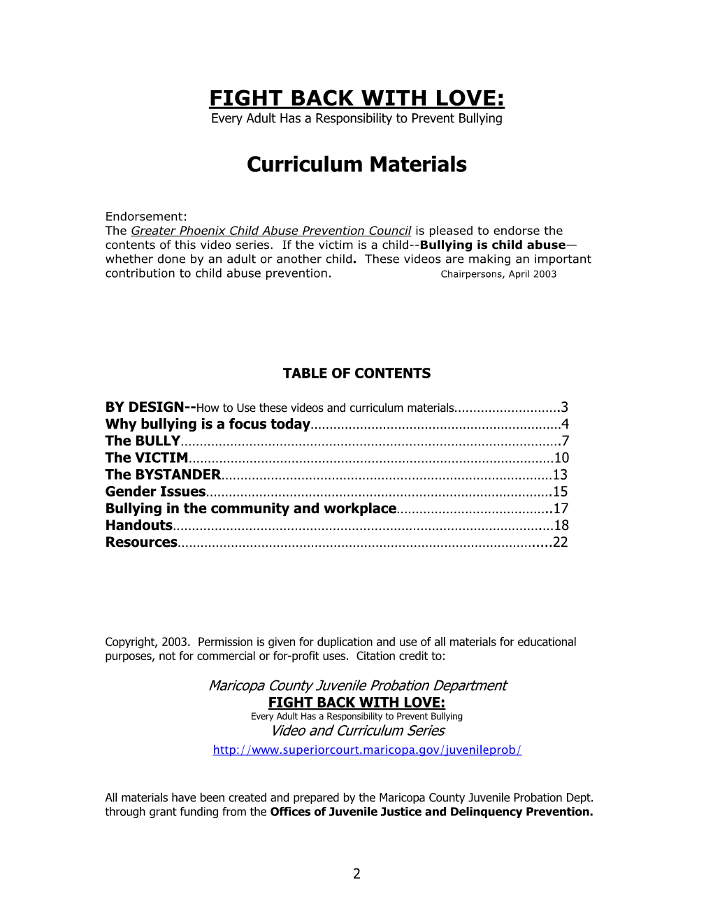 Curriculum Materials