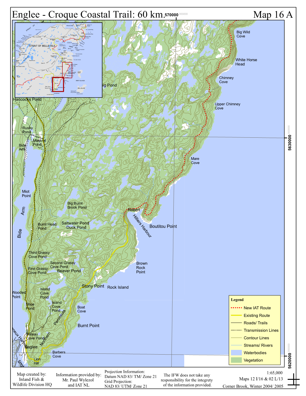 Englee - Croq Uema Rcbleo Oastal Trail: 60 Km