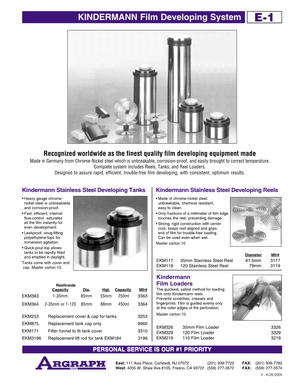 KINDERMANN .Ilm Developing System