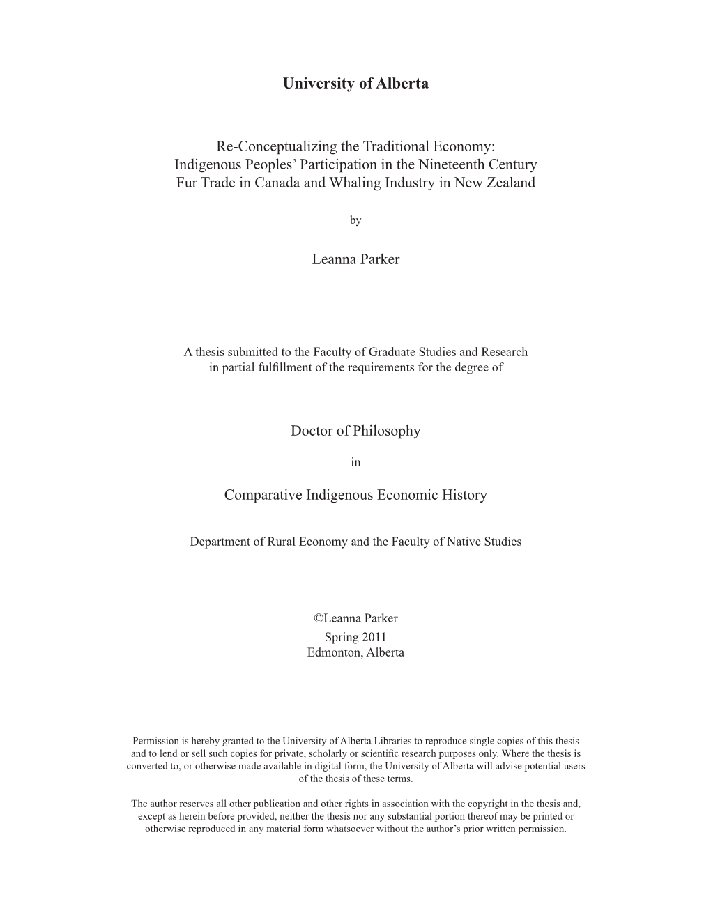 Indigenous Peoples' Participation in the Nineteenth Century Fur Trade in Canada and Whaling Industry in New Zealand