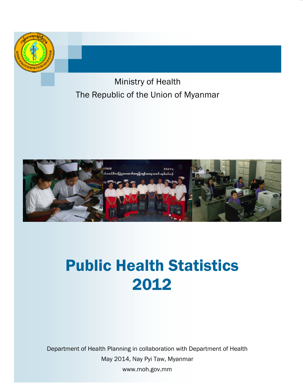 Public Health Statistics 2012