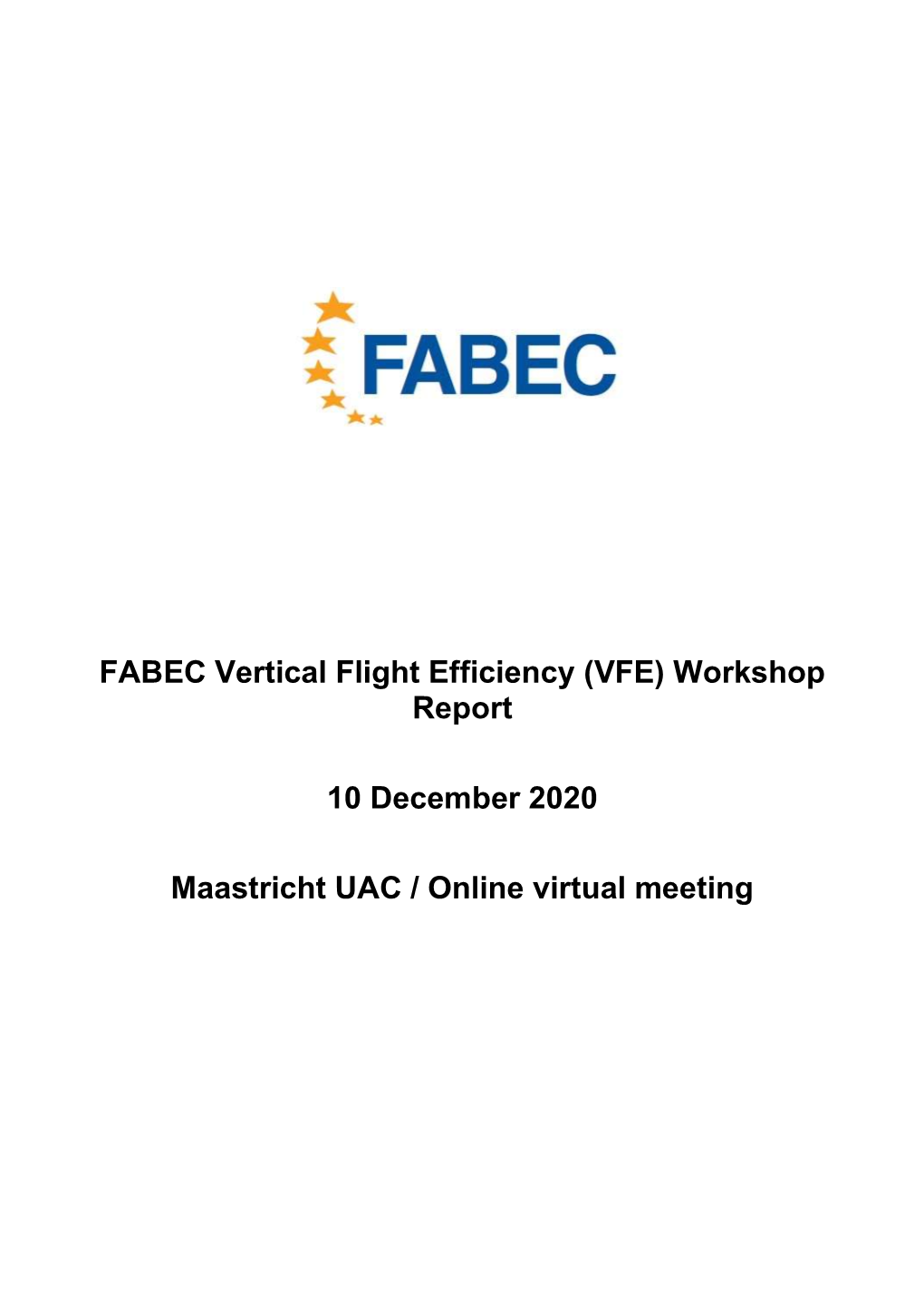 VFE Workshop Final Report