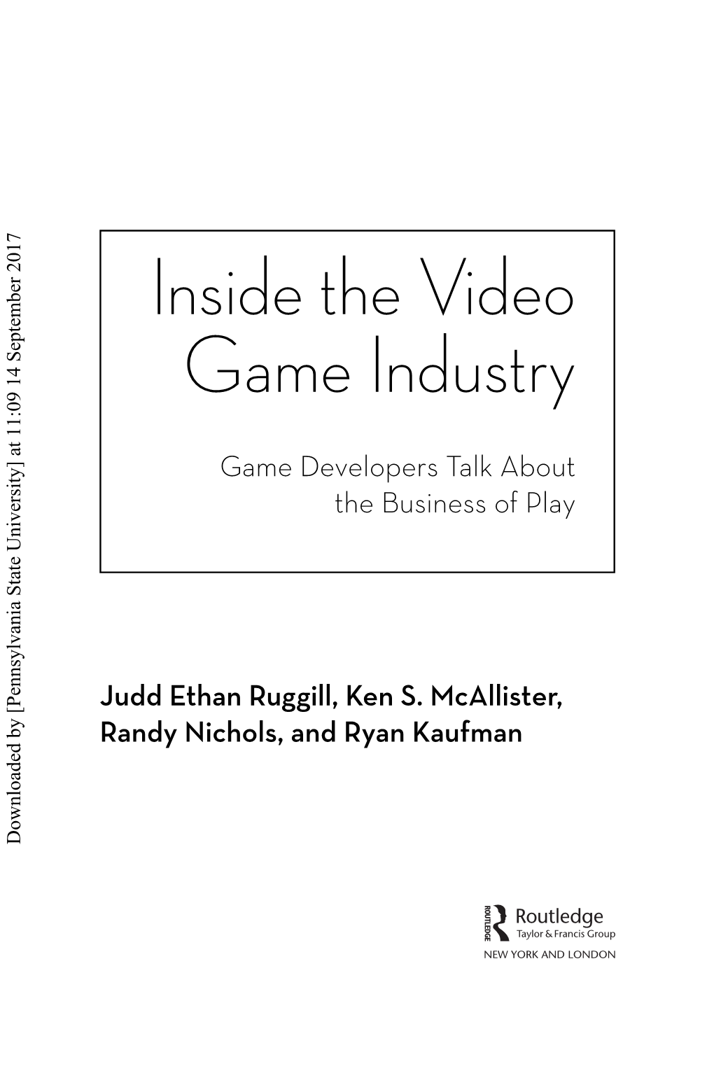 Inside the Video Game Industry