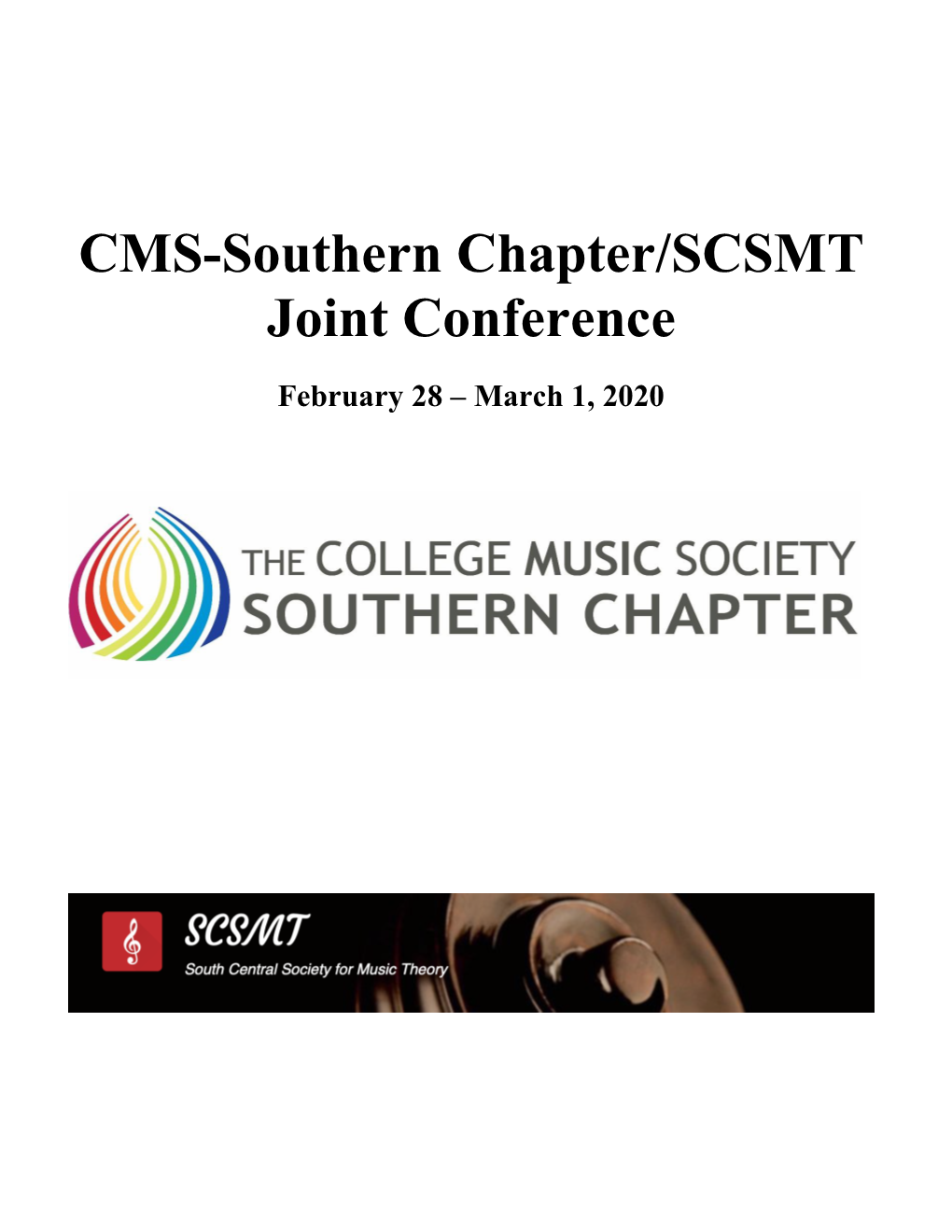 CMS-Southern Chapter/SCSMT Joint Conference