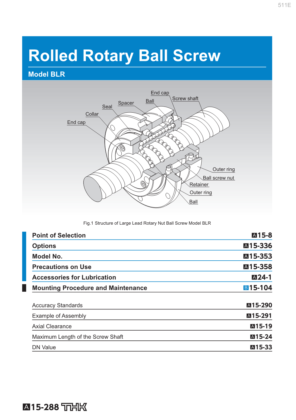 Rolled Rotary Ball Screw