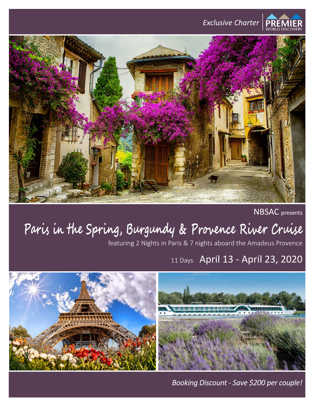 Paris in the Spring, Burgundy & Provence