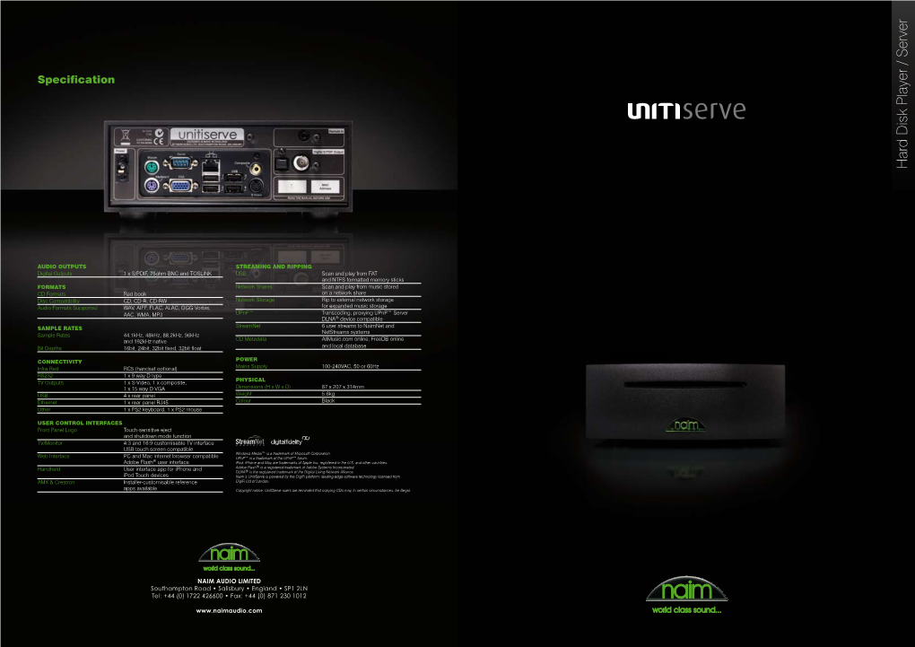 Unitiserve Brochure