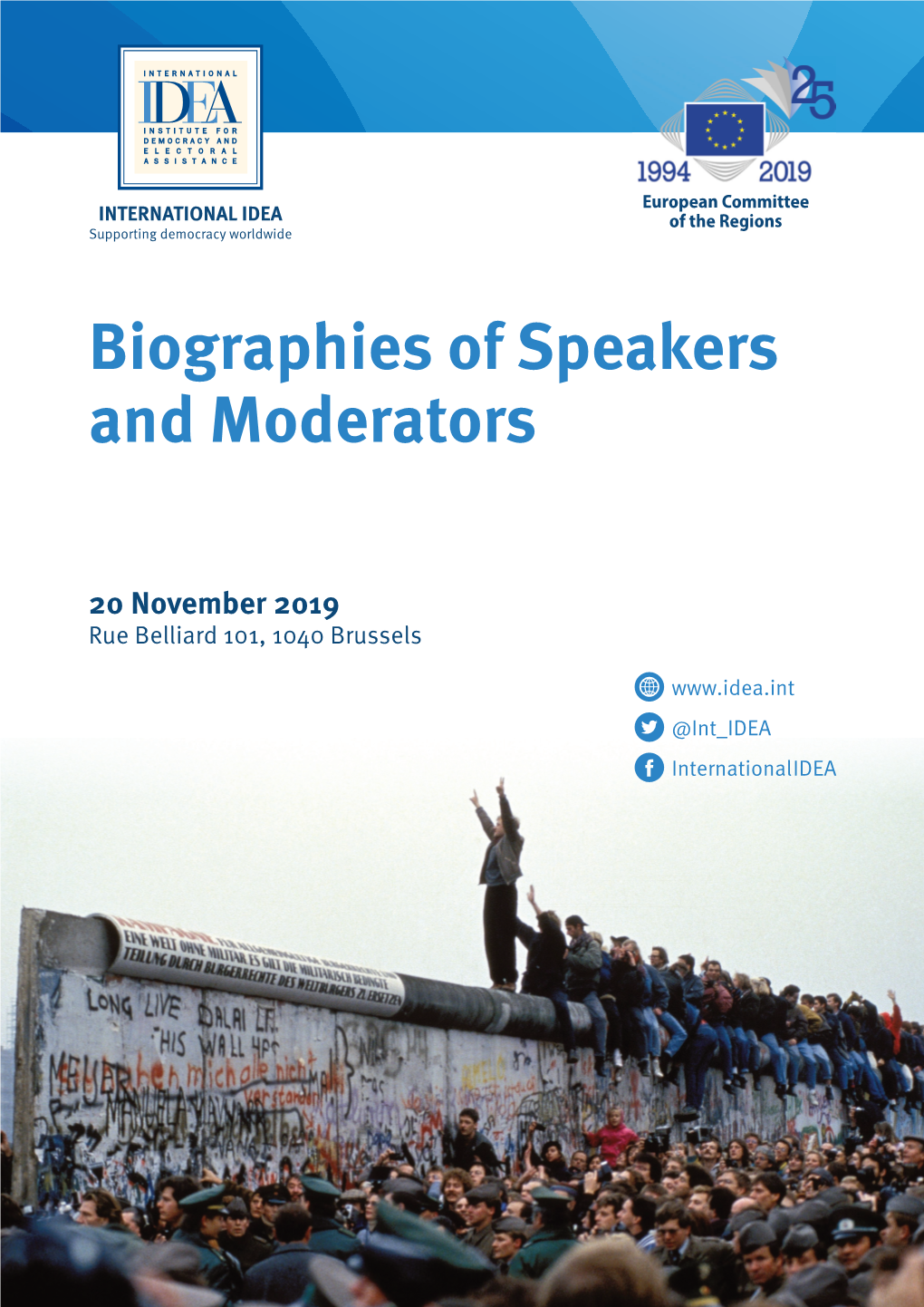 Biographies of Speakers and Moderators