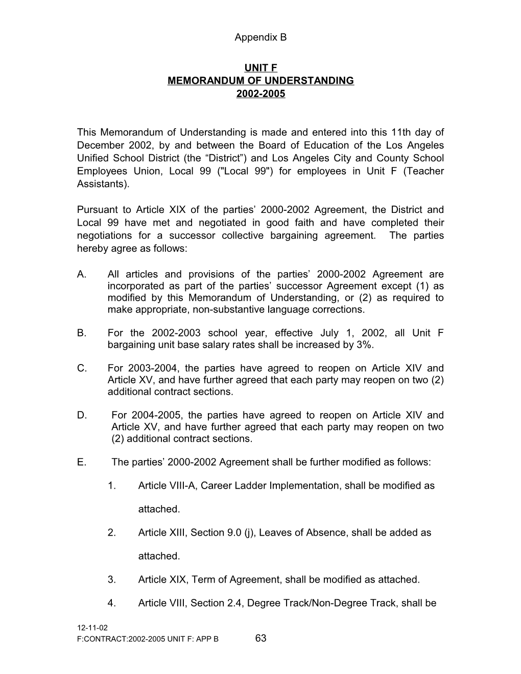 Memorandum of Understanding s35