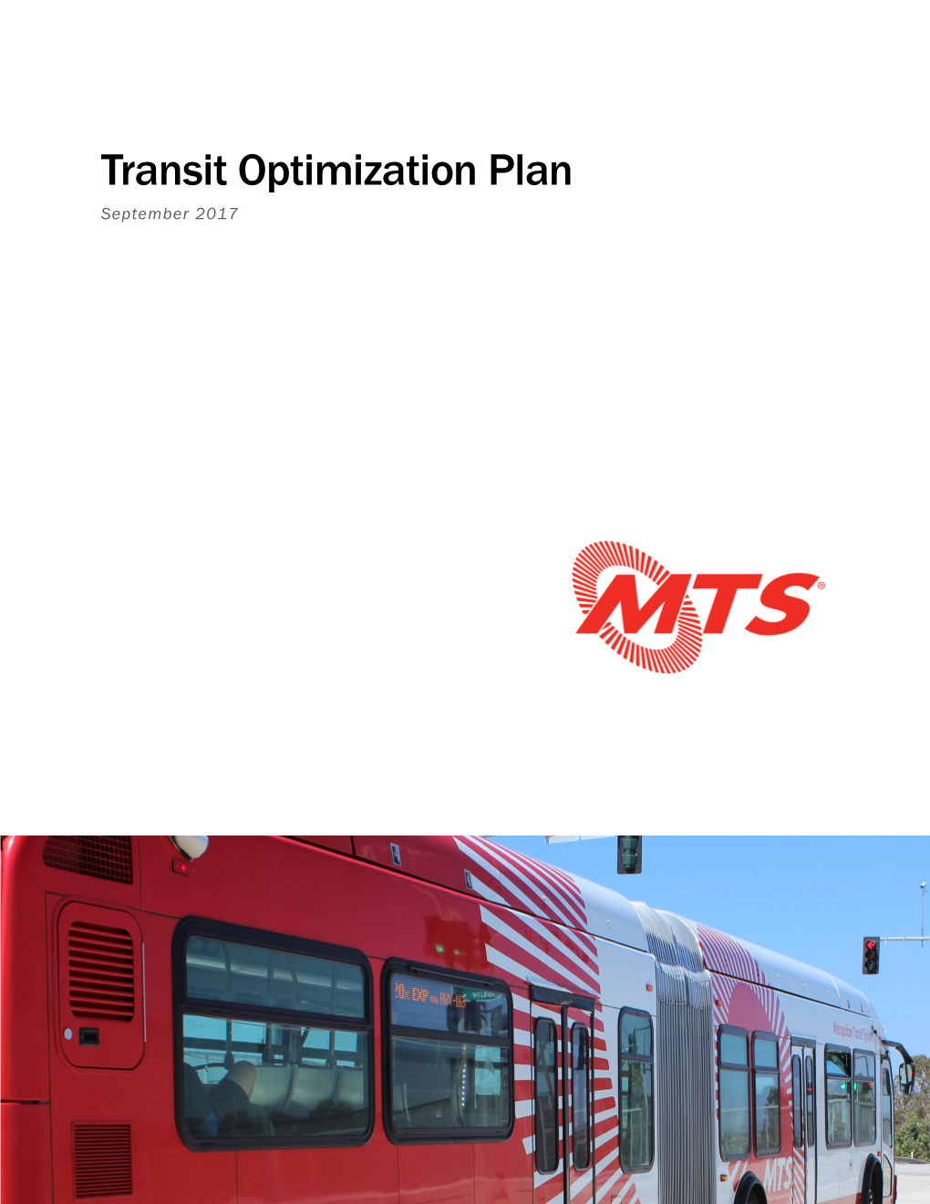 Transit Optimization Plan September 2017