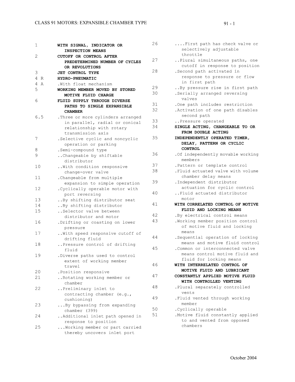 Class 91 Motors: Expansible Chamber Type 1 2 3 4 R 4 A