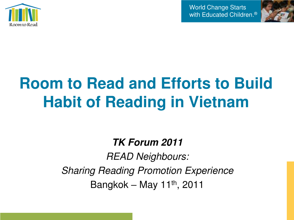 School Libraries Are Not Sufficiently Valued in Vietnam